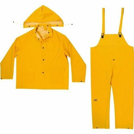 CUSTOM LEATHERCRAFT RAIN SUIT HVY WT 3XL YELLOW 3PC R1013X